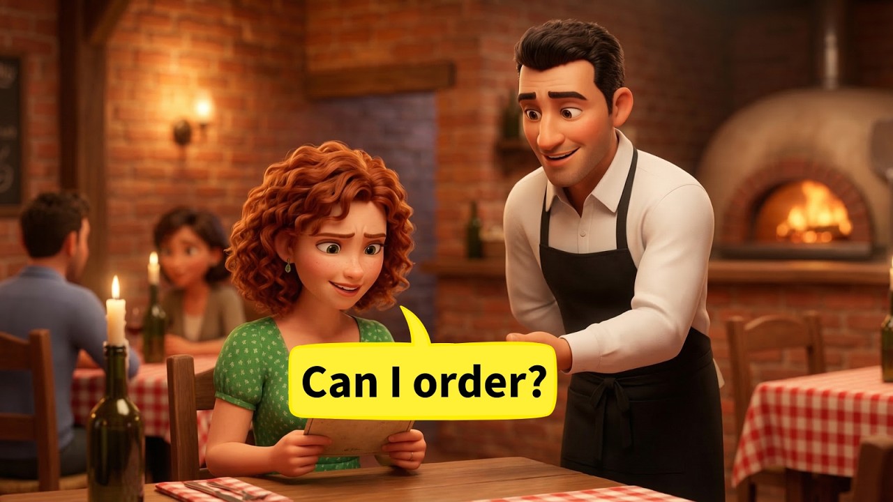 10 Simple English Conversations for Eating Out | Real Life Dialogues A1-A2