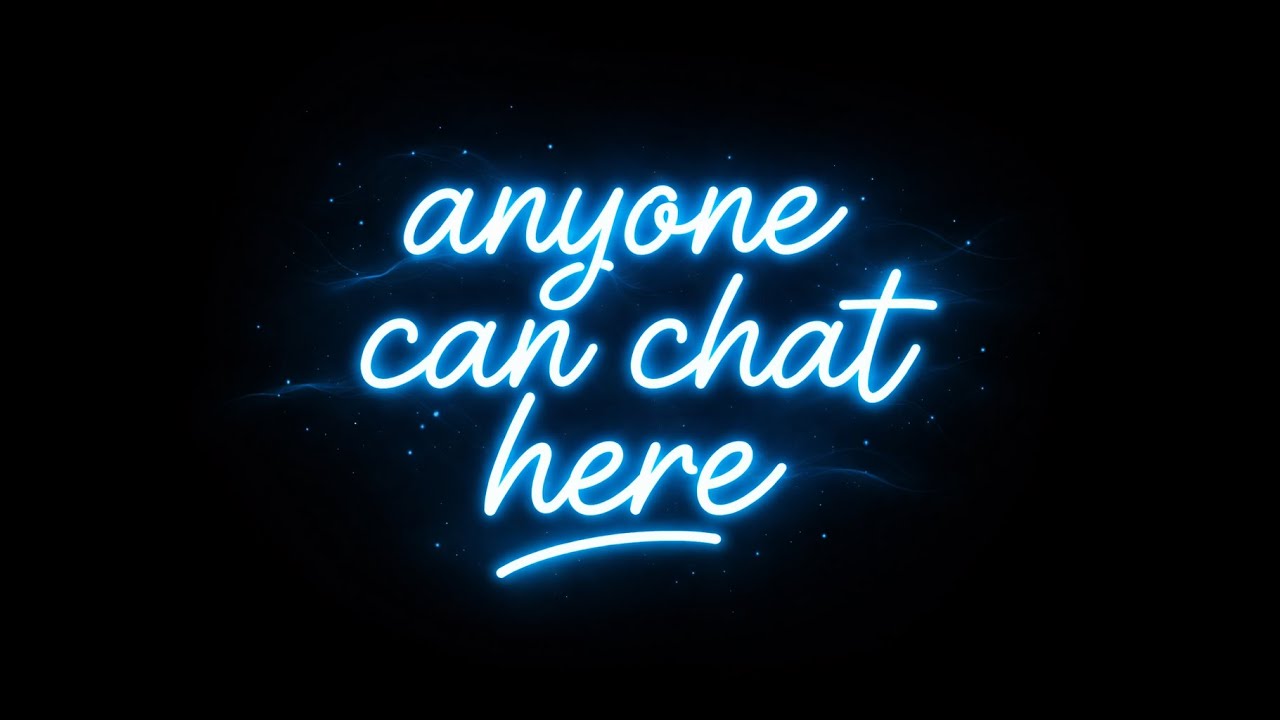 any one can chat here.