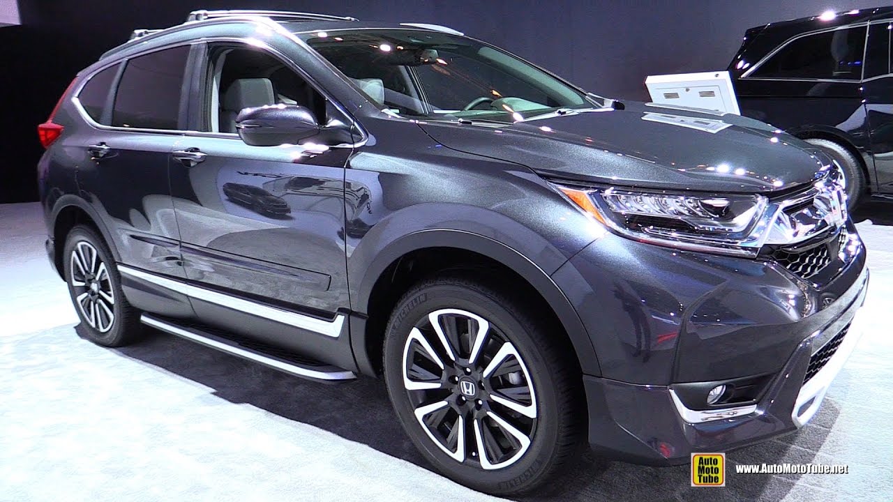2017 Honda CRV Touring AWD - Exterior and Interior Walkaround - 2017 Detroit Auto Show