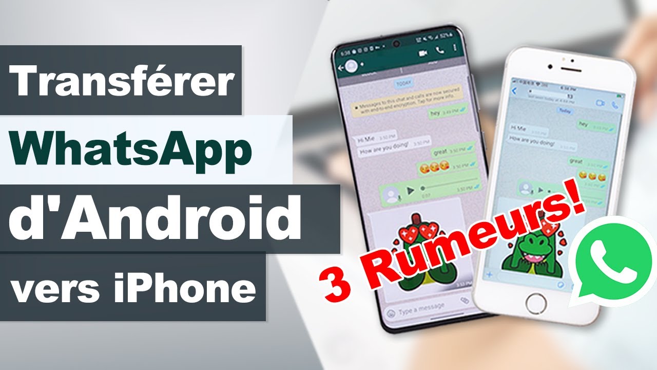 📌Transférer des Conversations WhatsApp d'Android vers iPhone [Compatible avec tout modèle]