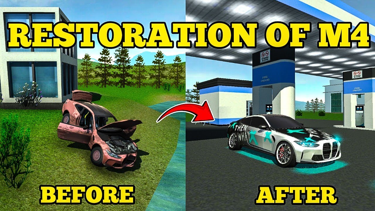 Restoration Of Abandoned Bmw M4 | Car Simulator 2 | New Update