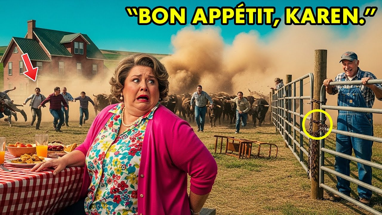 HOA Карен разрешила своим друзьям устроить пикник на моей ферме — поэтому я запер ворота и выпуст...