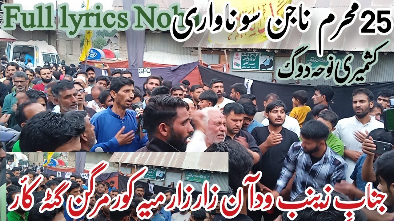 Kashmiri Noha😭💔 Jinab Zainab Wadan Zaar Zaar  Mea koor Margain Gatkar 25th Moharram Najan Sonawari