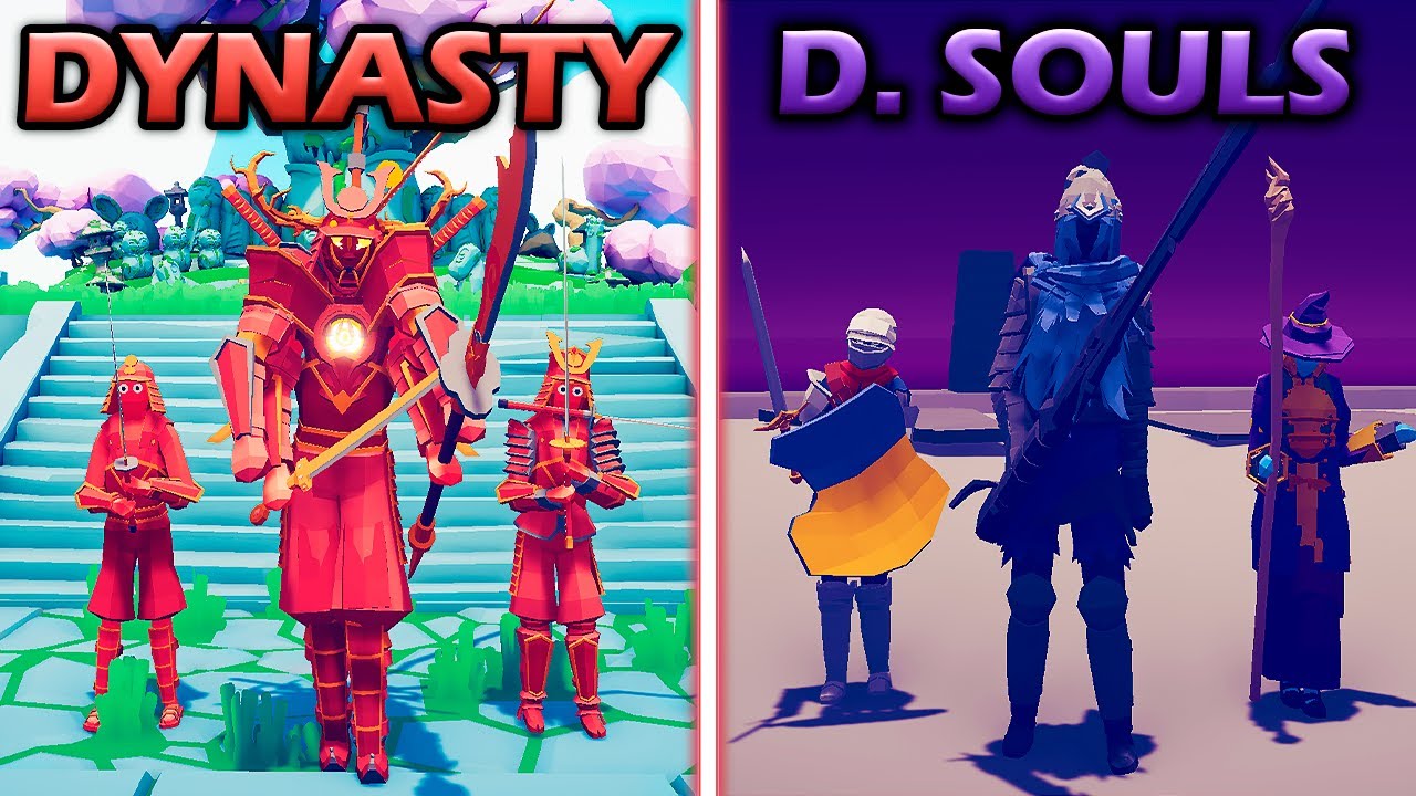 DARK SOULS TEAM vs EMPEROR DYNASTY - Totally Accurate Battle Simulator | TABS