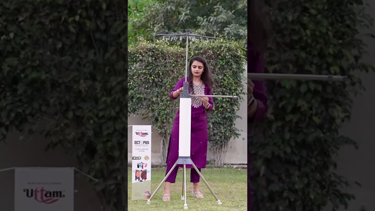 octopus cloth drying stand video