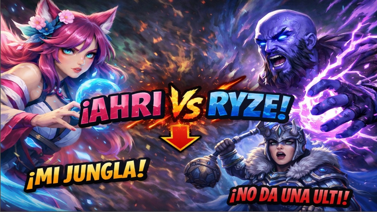 Dios mio la Sejuani🦊☠️ Ahri vs Ryze