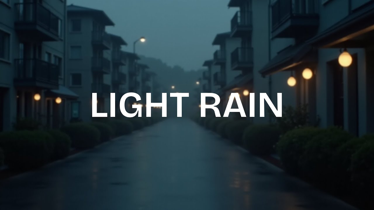 Light Rain Sounds for Deep Sleep | Calm Night Ambience | 8 Hours