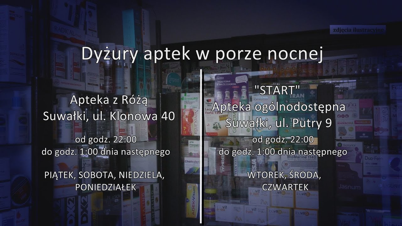 Apteki nocne są. Dwie.  |TV SUWAŁKI