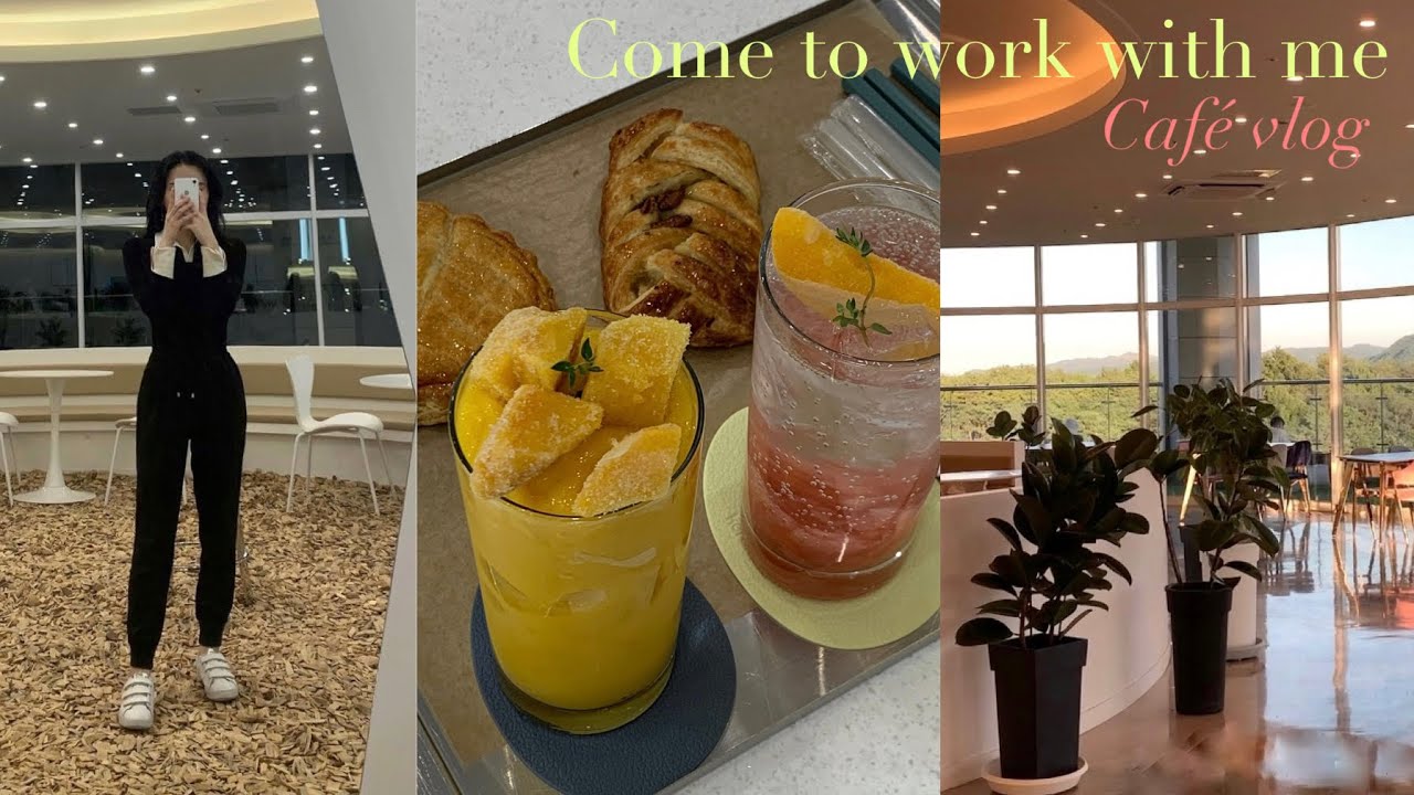 Working at a café / Come to work with me / 카페 브이로그 / 휴가철 카페에서 일하기 / Julie Park