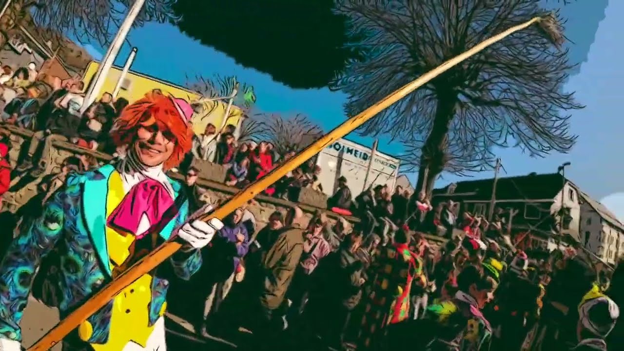 Carnaval Malmedy 2025 (vidéo 3, cortège Dimanche, la Fraternité)