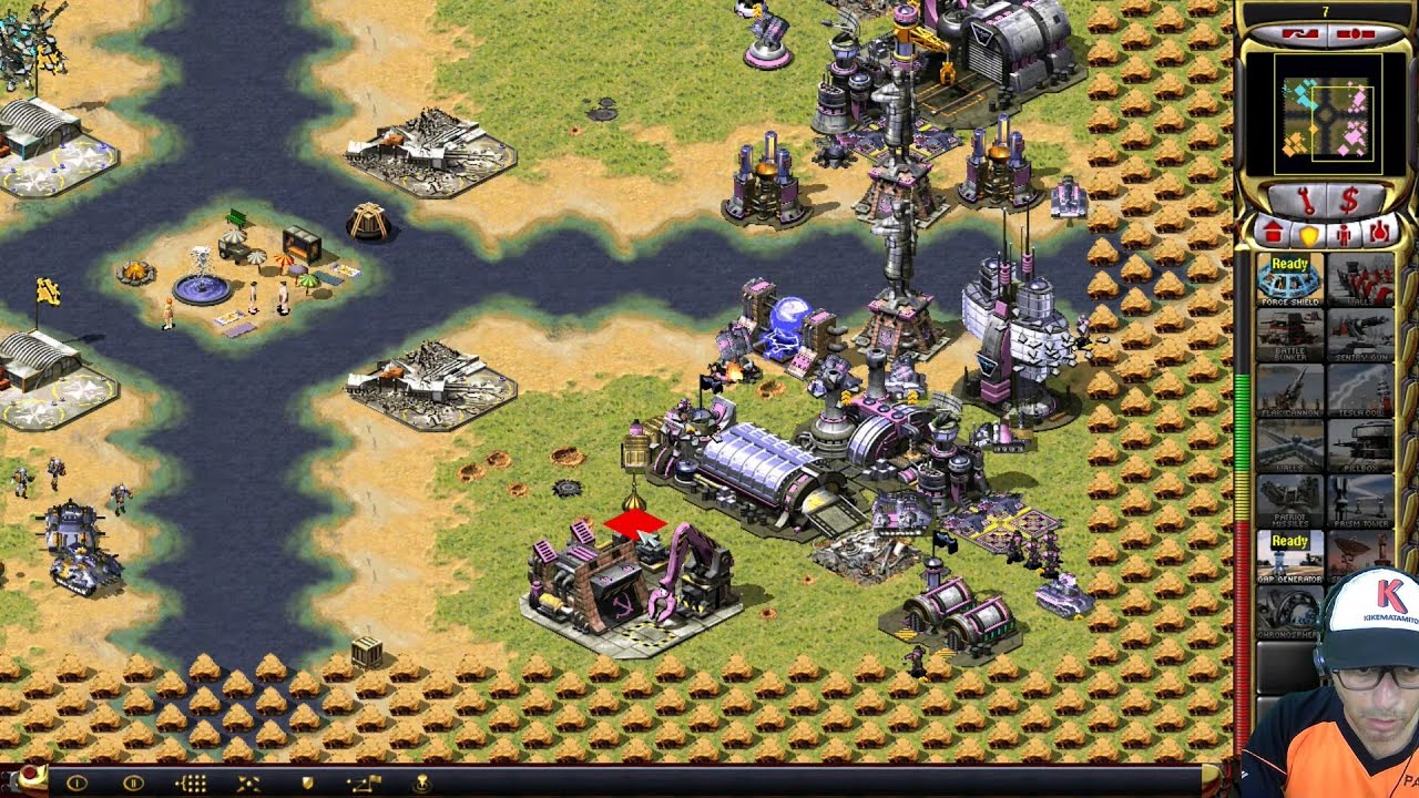 Red Alert 2: NO MUSIC Gameplay | Funny Big Map 4x Online Multiplayer | Kikematamitos