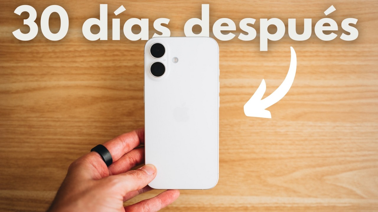 Probé el iPhone 16 durante 30 días 📱 Batería, cámaras, pantalla...