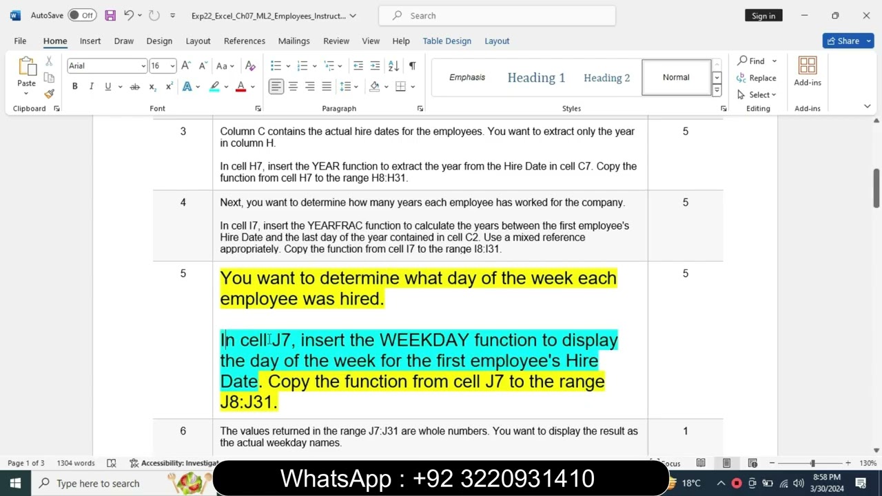 Exp22_Excel_Ch07_ML2_Employees | Exp22 Excel Ch07 ML2 Employees