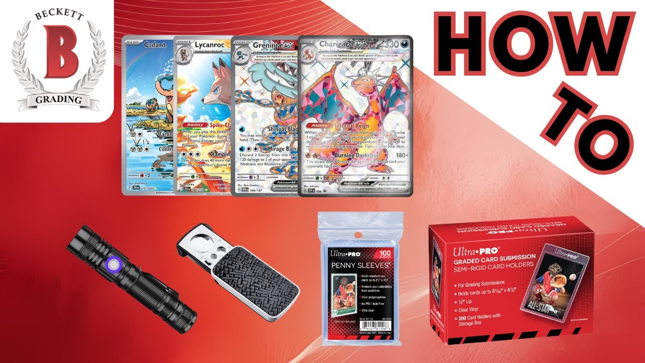 HOW to prepare your TCG cards for GRADING to Beckett Grading Services 👌
