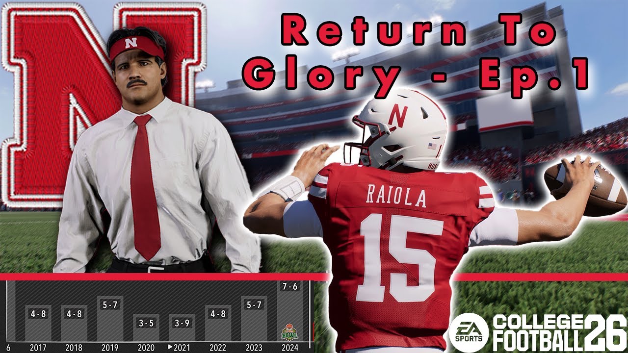 Can I Bring Nebraska Back!?!? | Coach Creation + Meet The Team | CFB26 Nebraska Dynasty | Ep 1