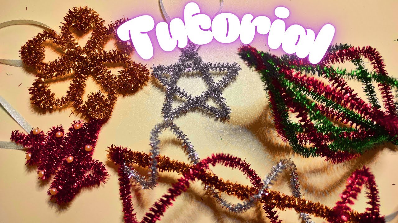 5 IDEAS FÁCILES 🎄 Adornos navideños hechos a mano 🎅 Manualidades con limpiapipas