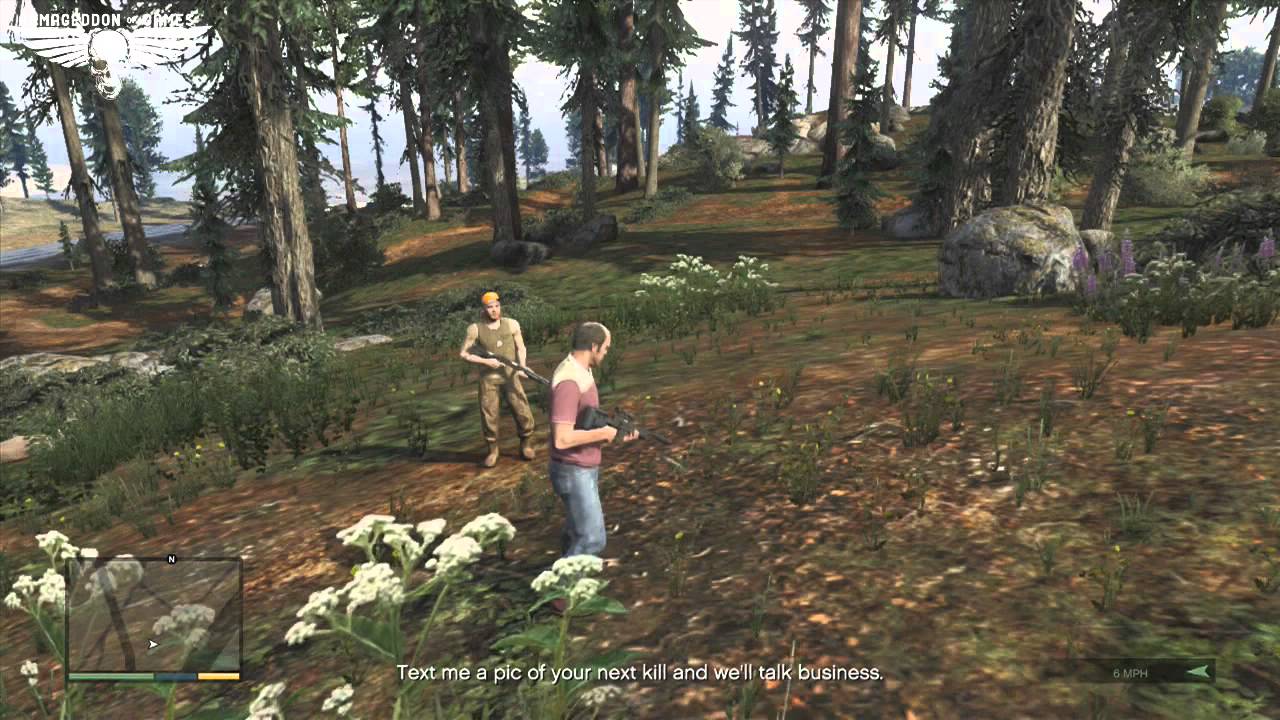 Прохождение миссии &laquo;Охота с Клетусом и Тревором&raquo; в GTA 5