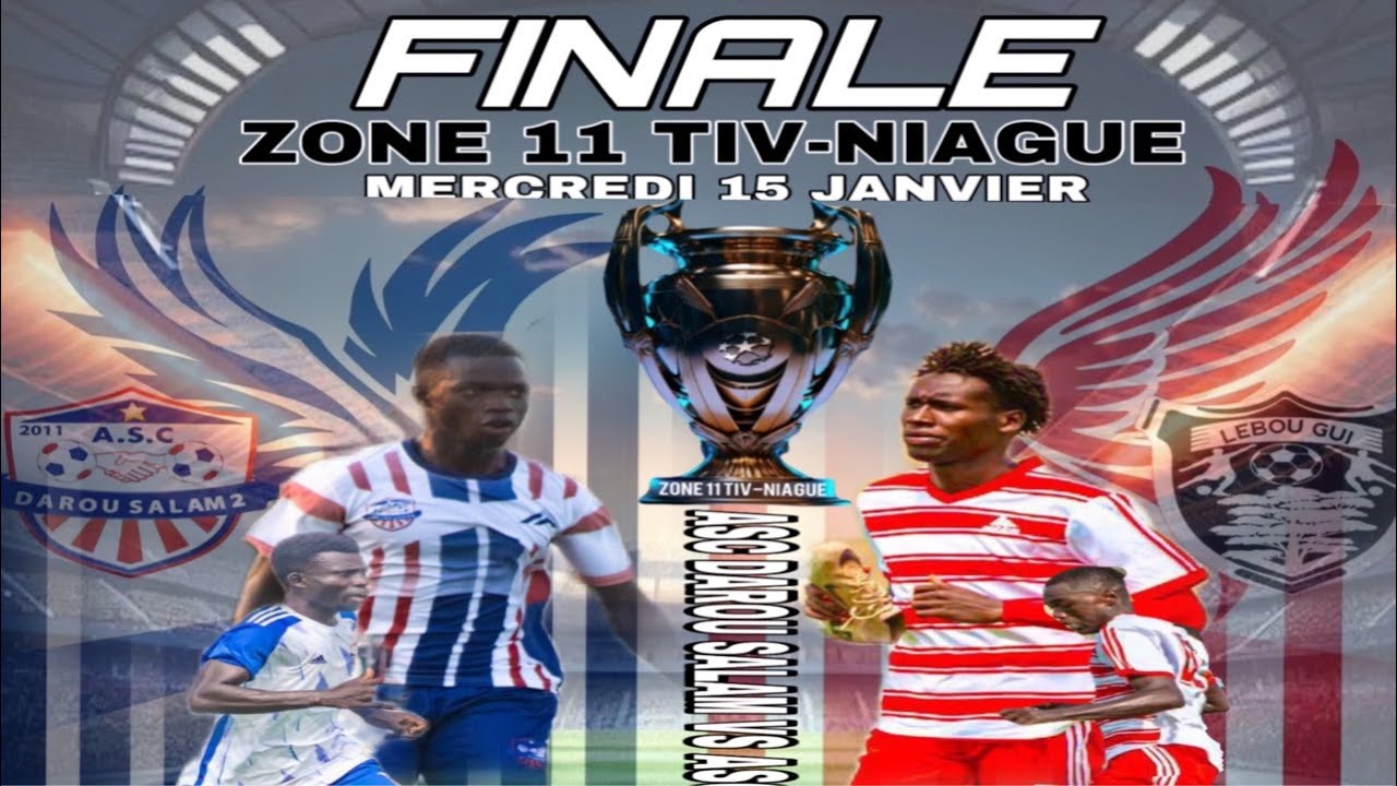 🔴EN DIRECT MATCH FINALE SENIOR  DE NIACOULRAP ZONE 11 : ASC DAROU SALAM VS ASC LEBoU GUI