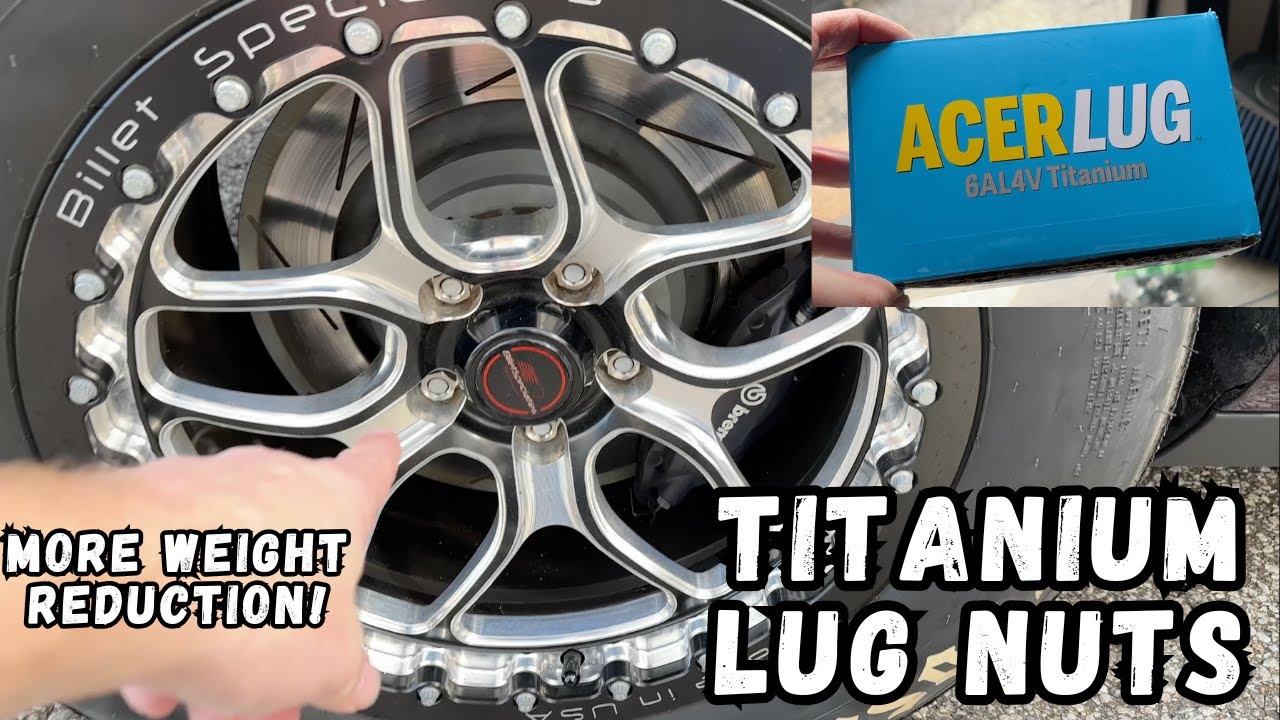 Acer Titanium Lug Nuts for Weight Reduction on my Dodge Challenger