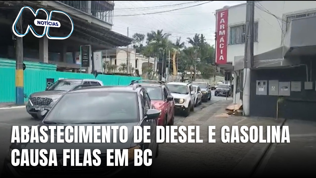 Corrida por combustível causa longas filas na cidade de Balneário Camboriú