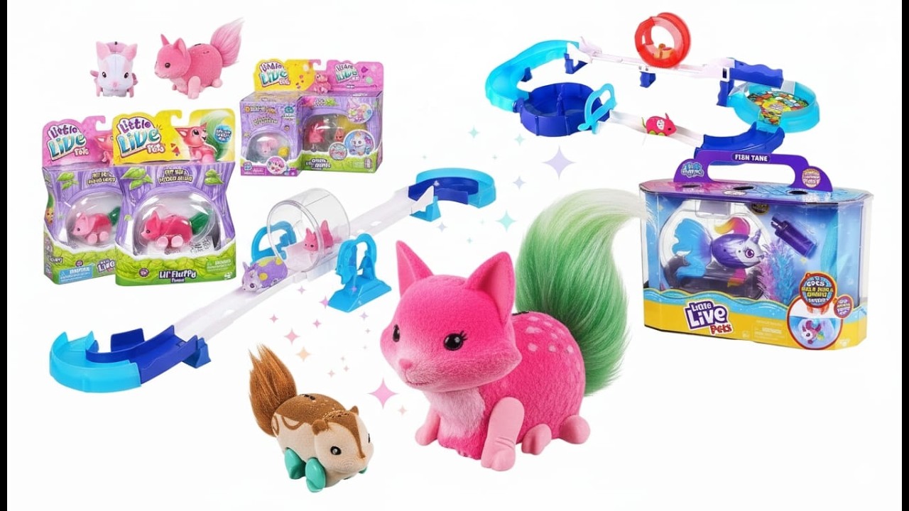 AMAZING Little Live Pets Unboxing! 🐾 Lil’ Fluffy Friends & Lil’ Dippers Fish!