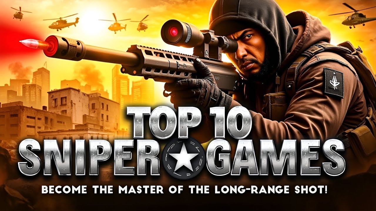 10 лучших игр про снайперов | СТАНЬТЕ МАСТЕРОМ ДАЛЬНЕЙШЕЙ СТРЕЛЬБЫ!