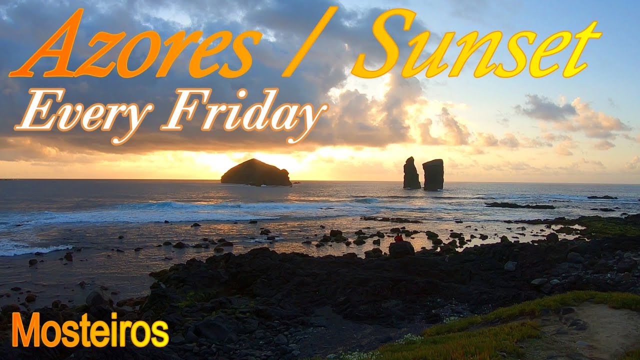 CHASING SUNSETS IN THE AZORES (today's video in  Mosteiros)