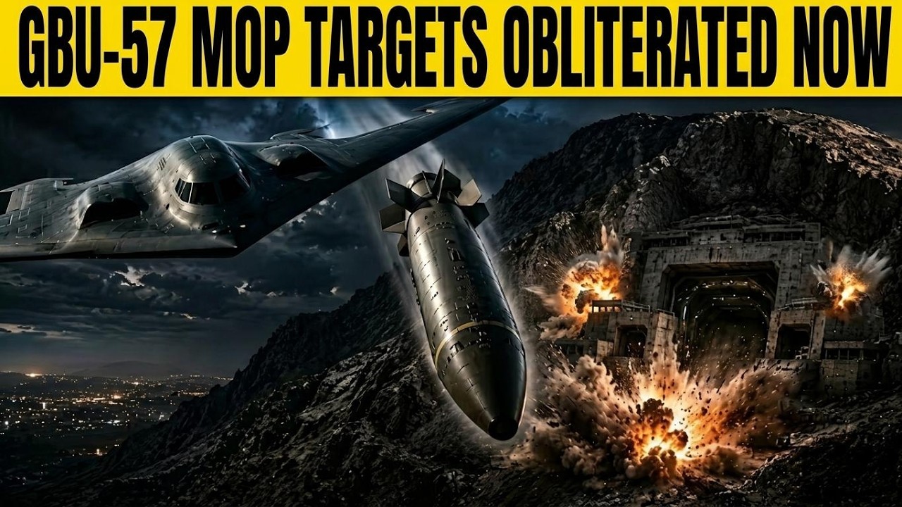 U.S. Bunker Buster Bombs Just OBLITERATED Iran