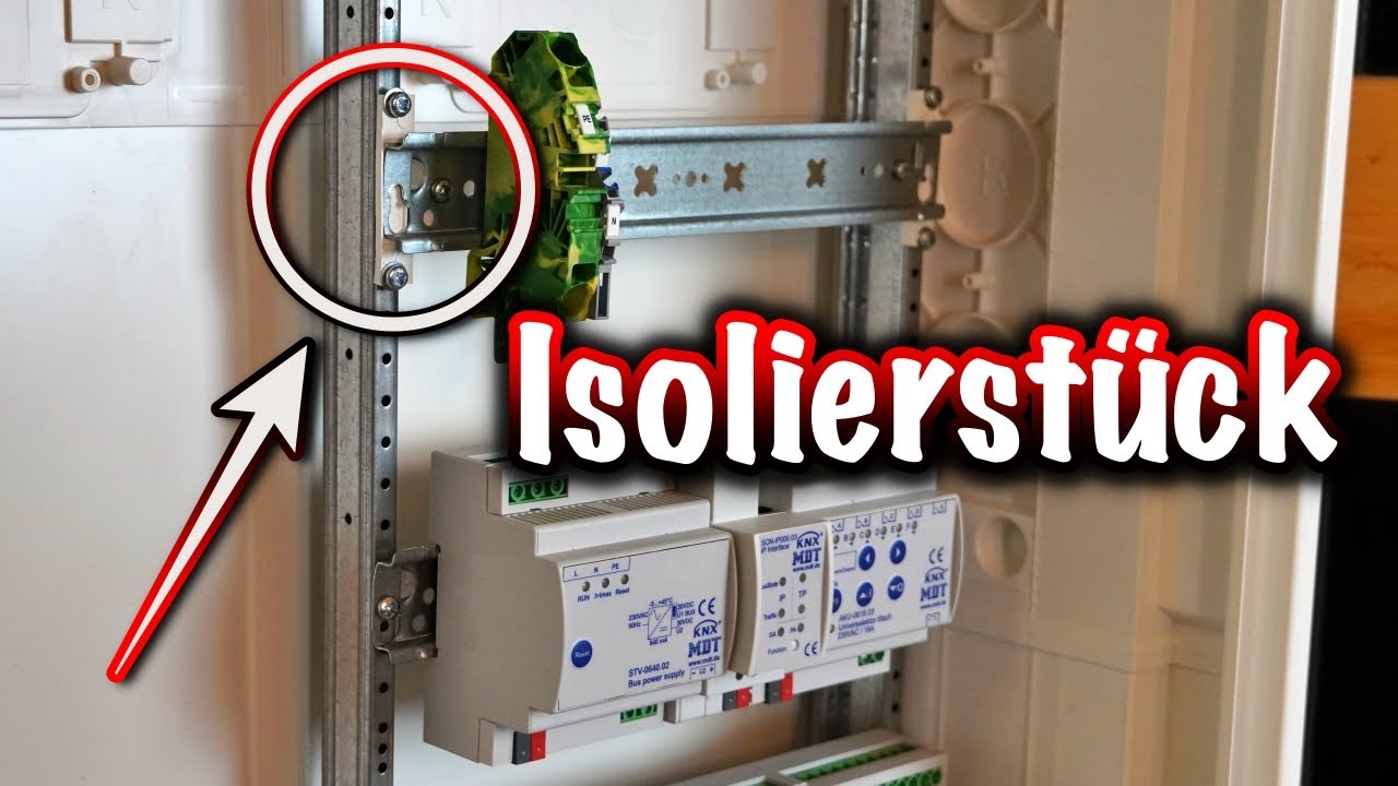 Hutschienen vom Rahmen isolieren
