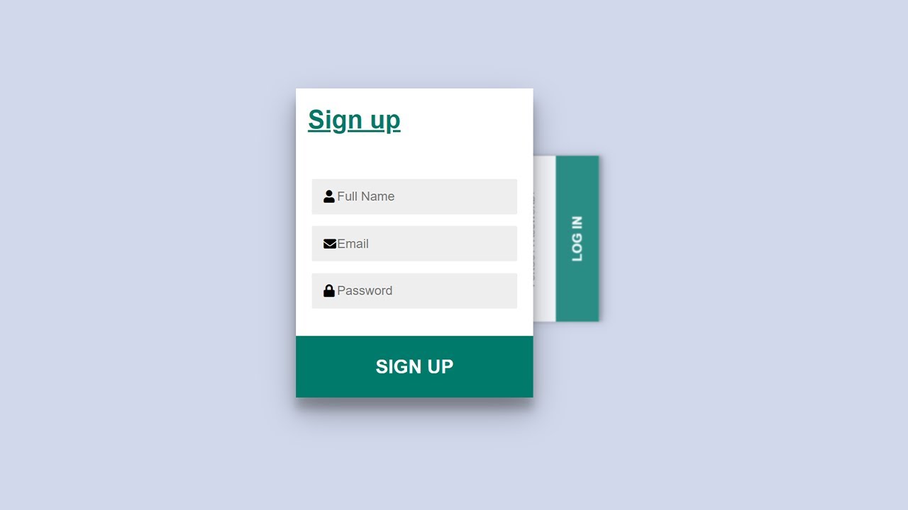 How To Make Switch  Login Form Using HTML, CSS, and JavaScript | CSS Login Form