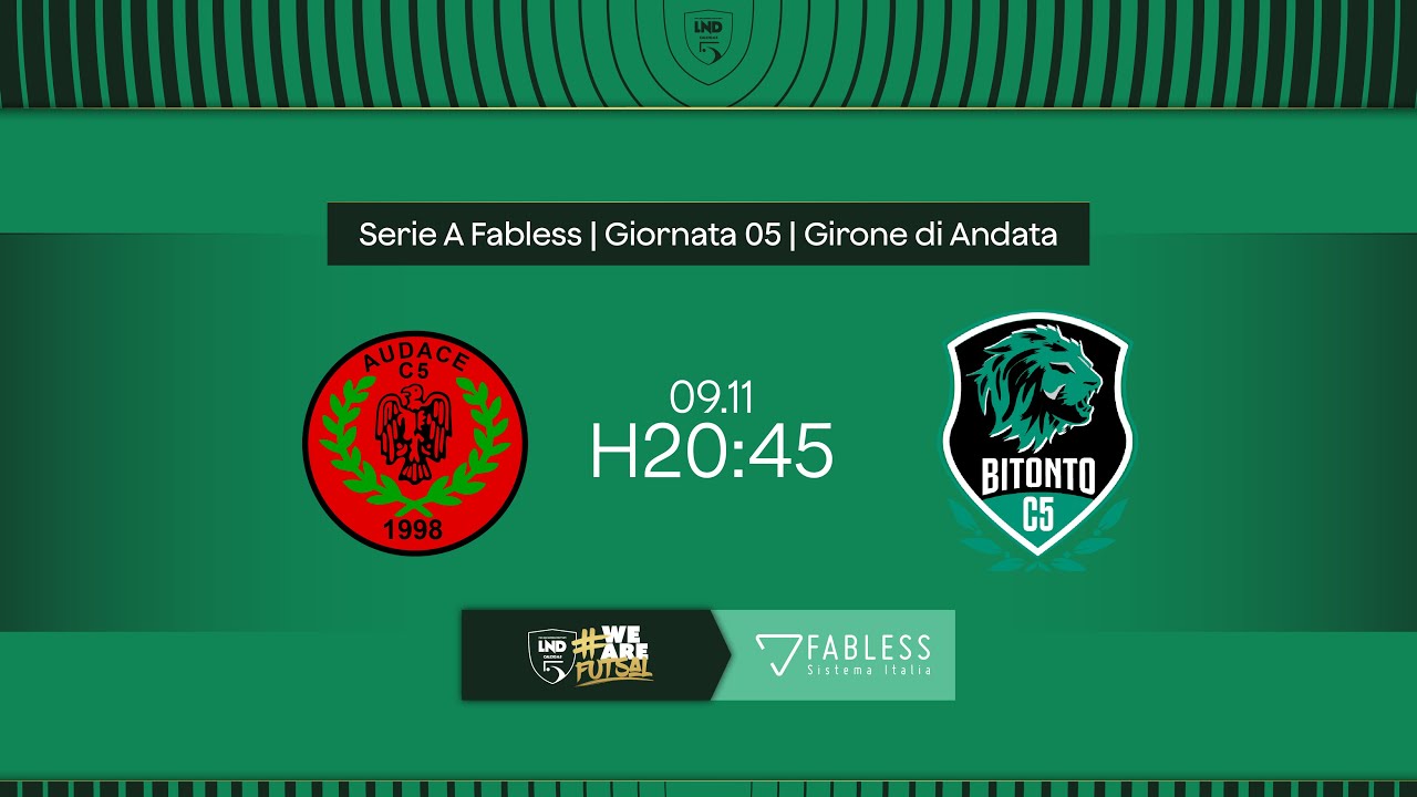 Audace Verona-Bitonto 1-9 | 5ª giornata | Serie A Fabless 2024/2025