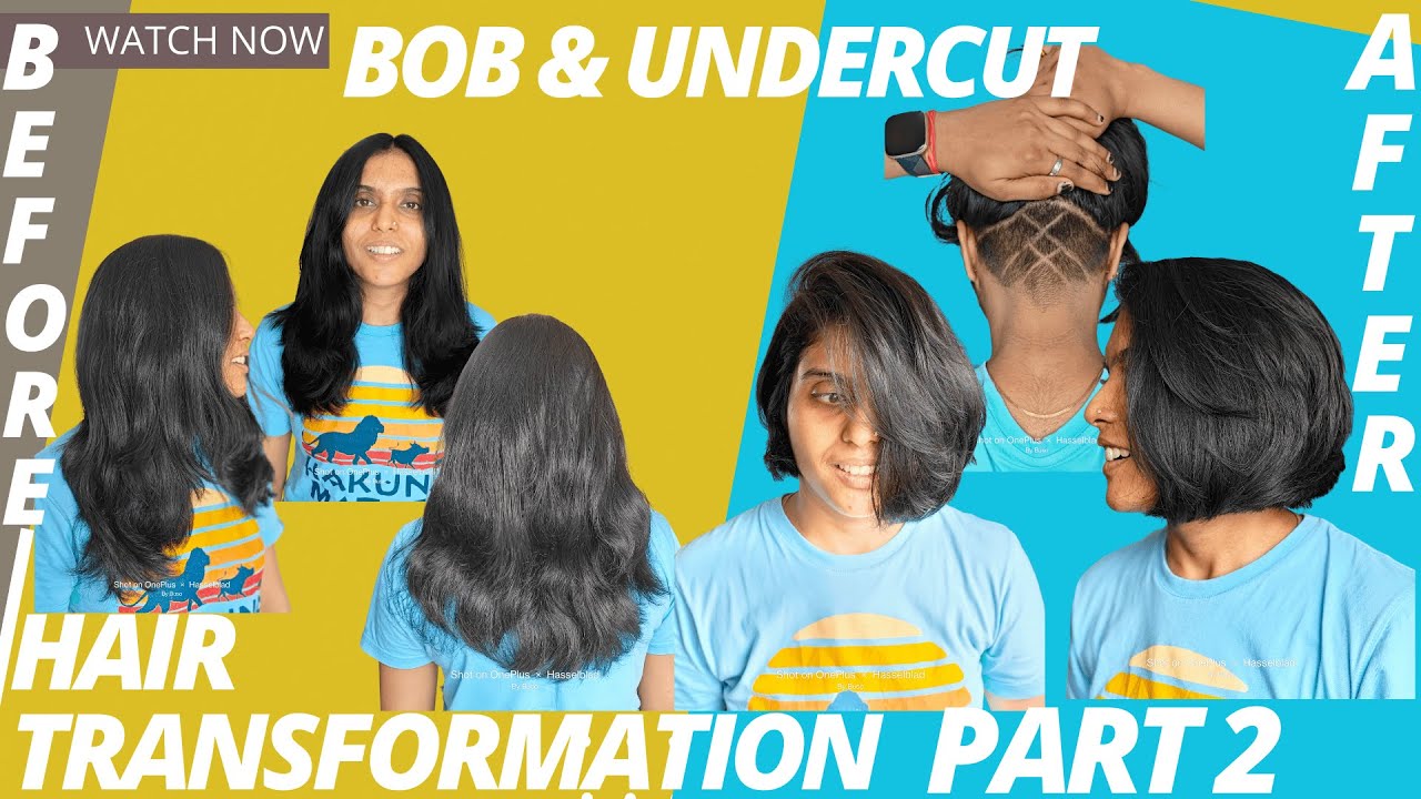 🔥 UNDERCUT REVEAL! Designing the hidden undercut with razor + clipper ✂️ Part 2 | Chin length BOB