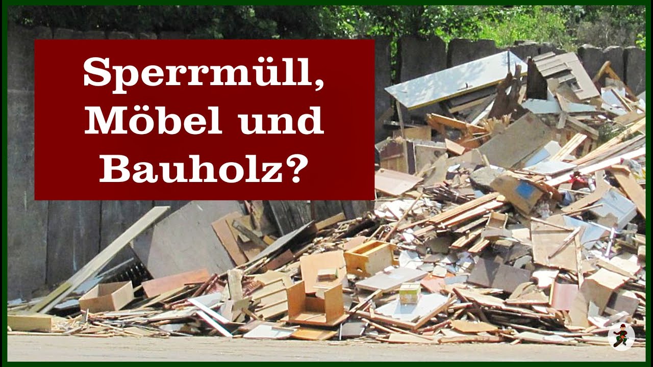 Sperrmüll, Bauholz und Möbel verbrennen, um zu Heizen?