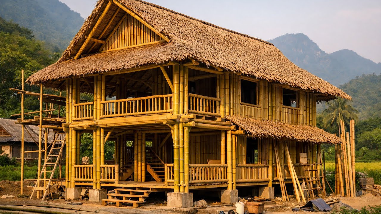 A wooden house in the mountains and the first meal of two strangers.