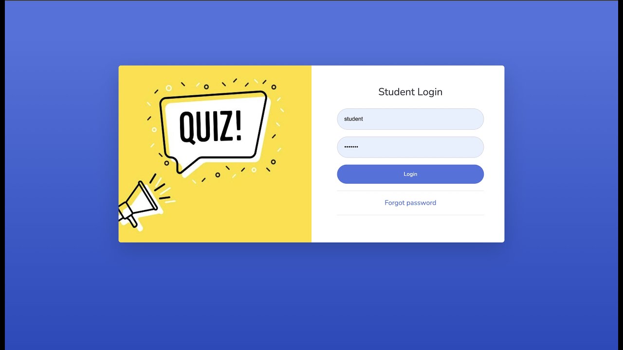 Spring Boot Quiz Application || Spring MVC, Spring Data JPA, Hibernate, MYSQL Project