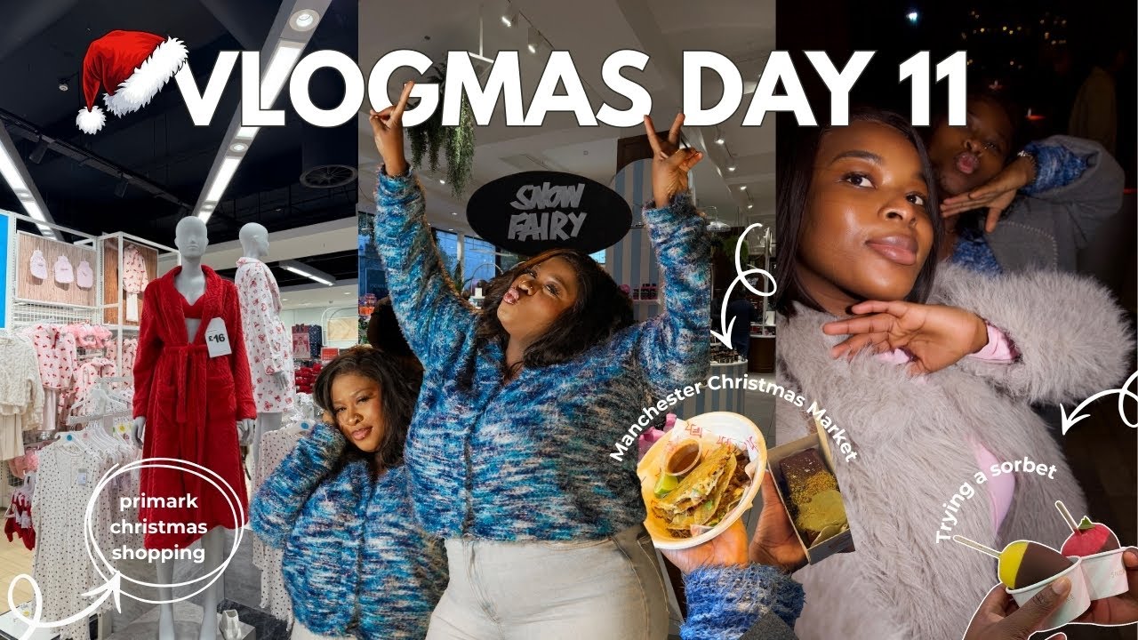Vlogmas day 11: Last Minute Christmas Shopping + I found Winter Wonderland in Manchester