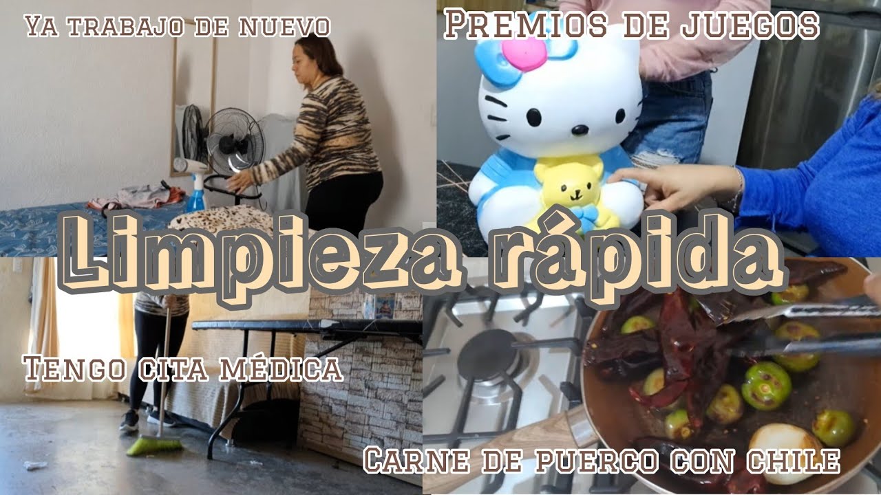 ✅️Limpieza rápida antes de salir +comida deliciosa 😋 