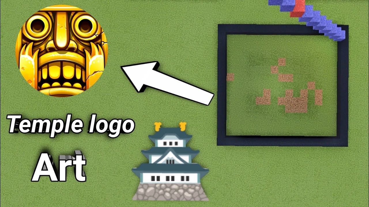 Temple🏯.Minecraft art 444 | Satisfying sand art | falling sand art | TGB Arts???