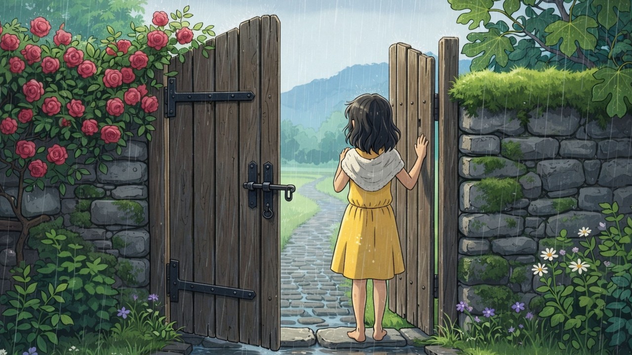 Soft Rain on the Garden Path | Ghibli ASMR & Relaxing Life #Ghibli Days #Ghibli Animation
