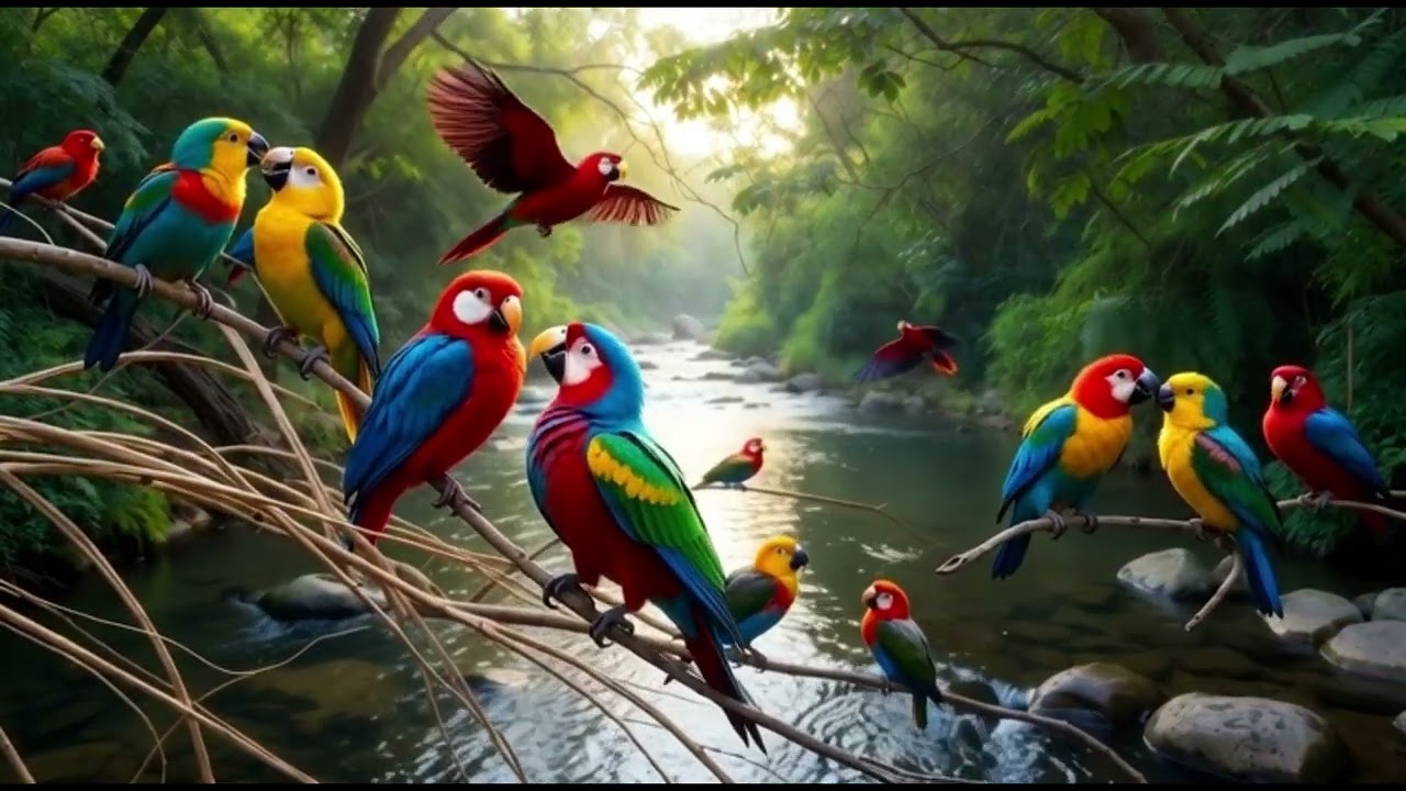 Drift into rest with gentle, flowing piano melodies,Beautiful nature ,Birds ,Relaxing sounds #relax