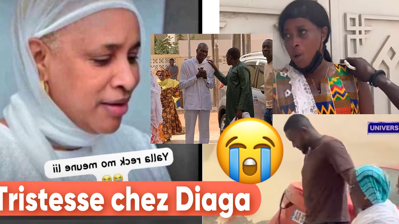 😭 Décès kiné Diouf Diaga,Son fils Alioune seck, Ndeye Gueye et Assane Ndiaye inconsolables