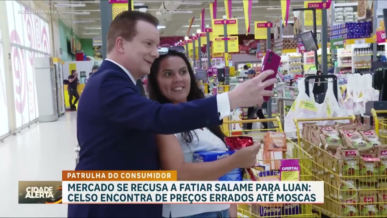 Patrulha do Consumidor: Supermercado é fiscalizado por se recusar a fatiar salame