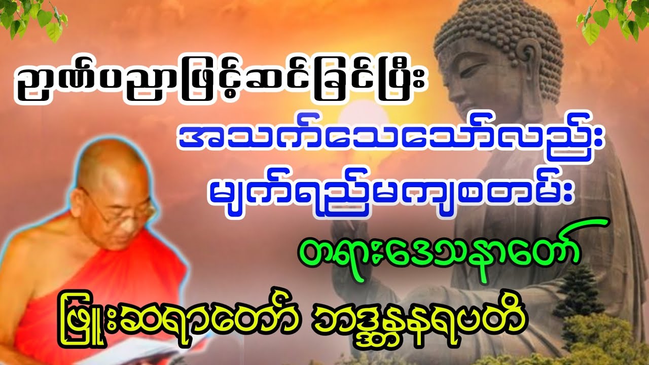 အသက်သေသော်လည်းမျက်ရည်မကျစတမ်းတရားဒသနာတော် - ဖြူးဆရာတော် ဘဒ္ဒန္တနရပတိ