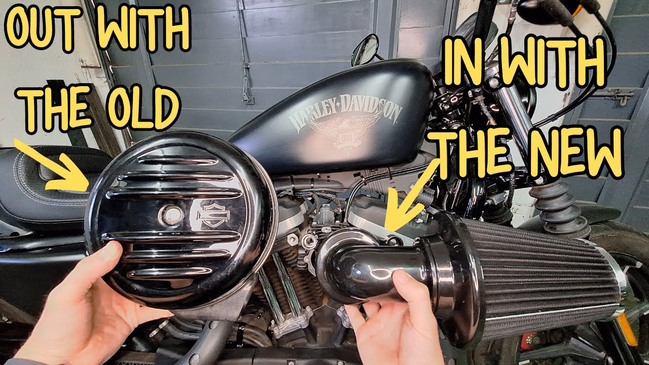 Upgrading Air Cleaner!!! Harley Davidson Iron 883 Sportster
