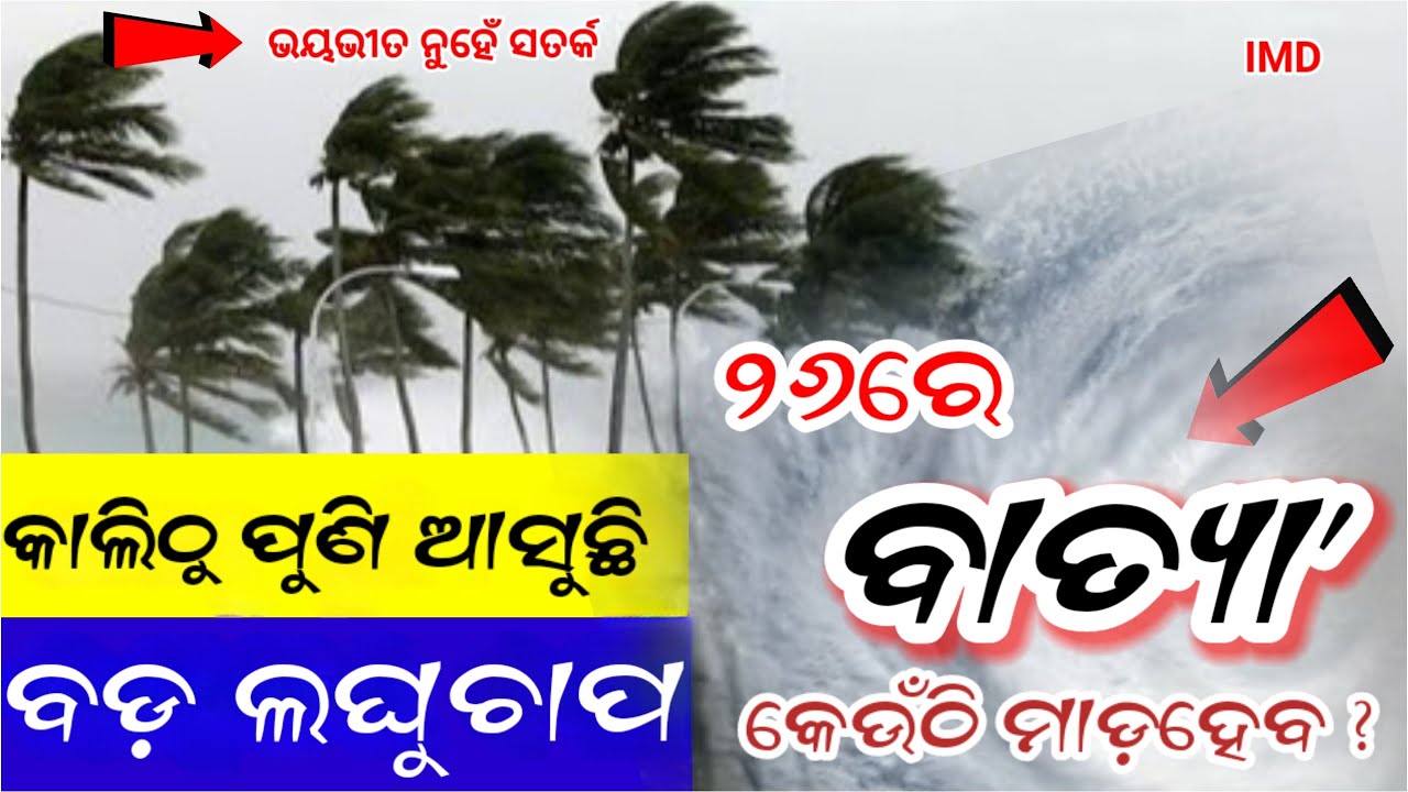 Odisha Rain Update, Another low pressure fron 20 sept, heavy rainfall alert, Odisha cyclone update