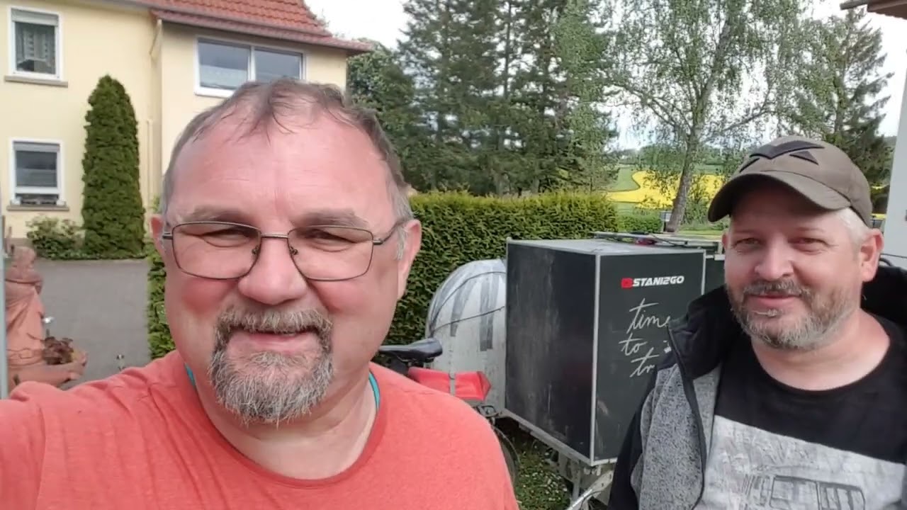 Teil 58 Rückreise Fahrrad Wohnwagen Treffen Kassel 2023  Tag 1+2