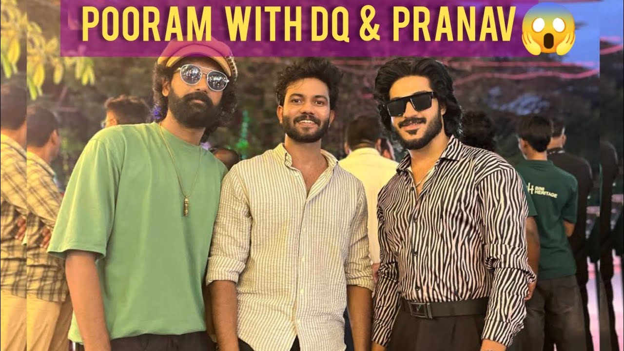 Thrissur pooram With DQ 😮 & Pranav Mohanlal |Unexpected Moment 😍|
