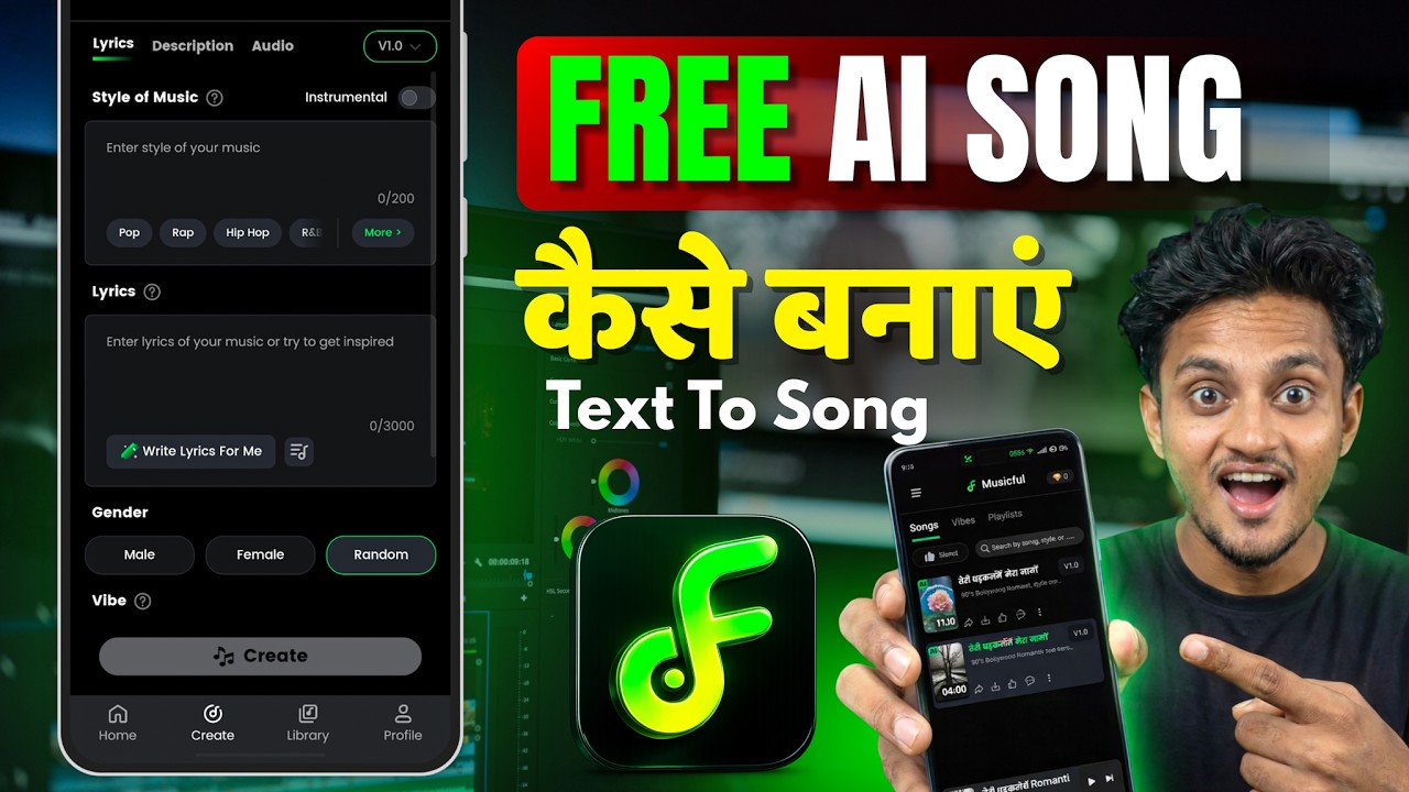 Best Ai Song Generator 2026 Free | Ai Se Song kaise Banaye | Text to Song Kaise Banaye | Ai Song