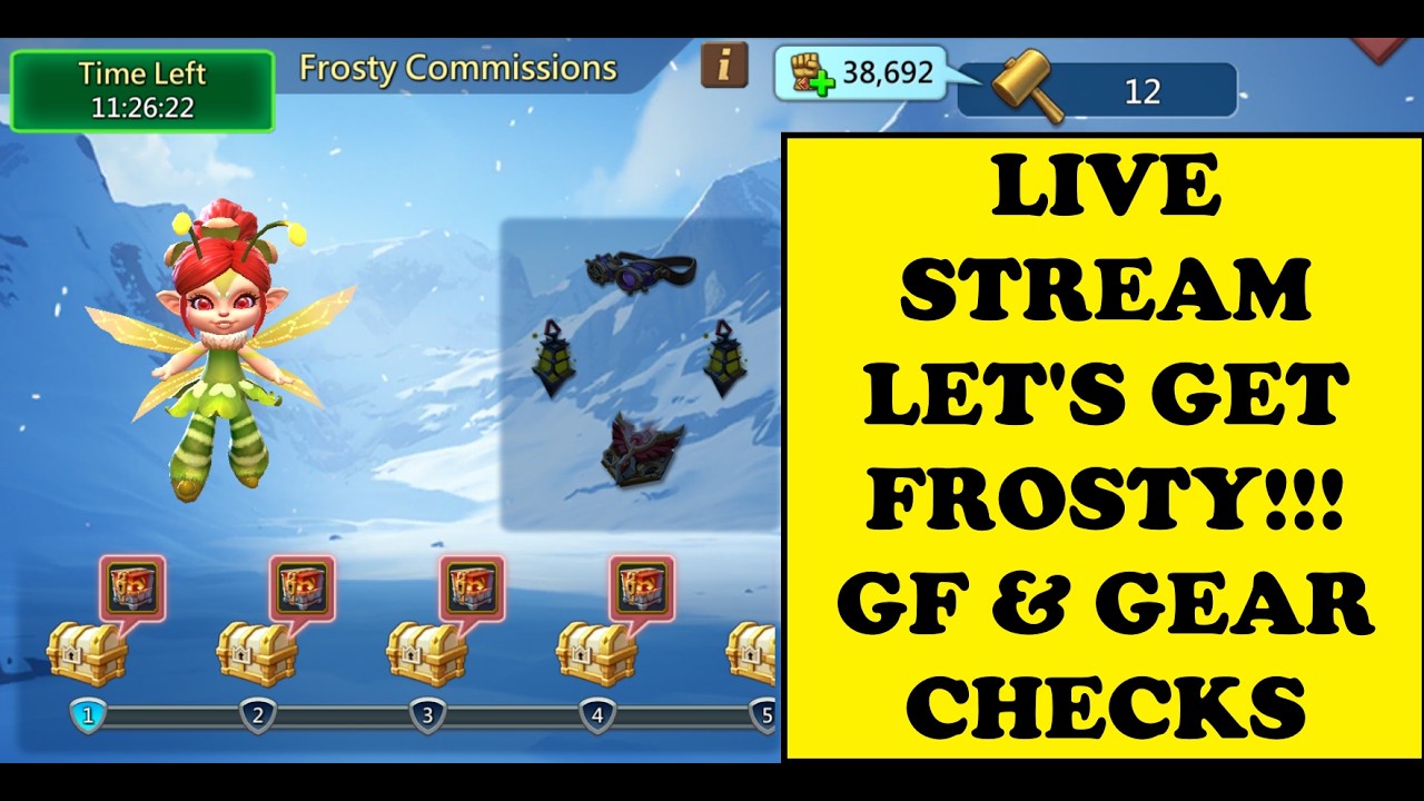 LIVE STREAM - LET'S GET FROSTY!  -  GF AND GEAR CHECKS!