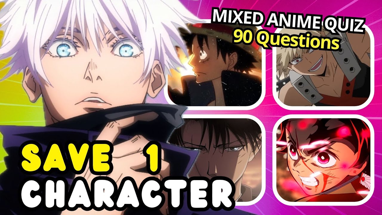 90 Impossible &lsquo;Save One&rsquo; Anime Characters Crush Battles - Save 1 ANIME MALE CHARACTER